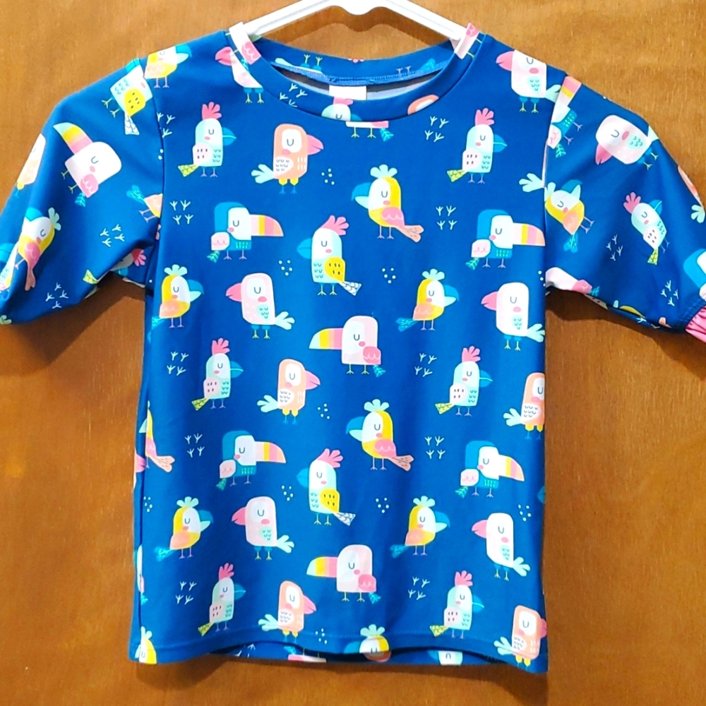 Ruffle Butts swim rash guard